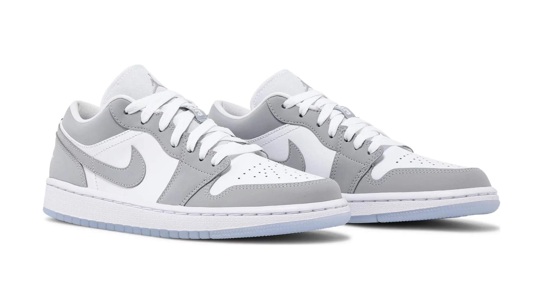 Nike Air Jordan 1 Low White Wolf Grey Women's - Image 3