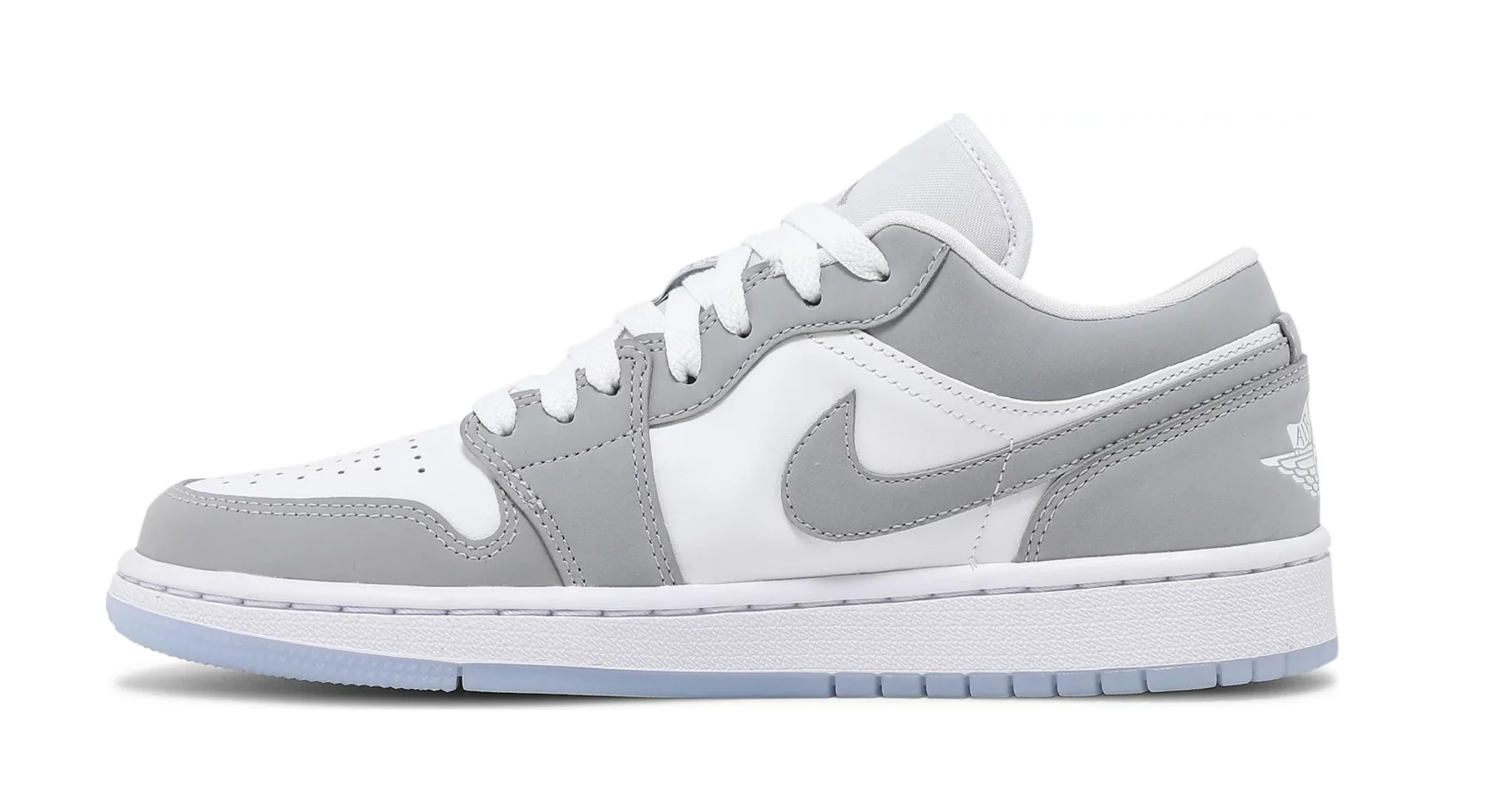 Nike Air Jordan 1 Low White Wolf Grey Women's - Image 4