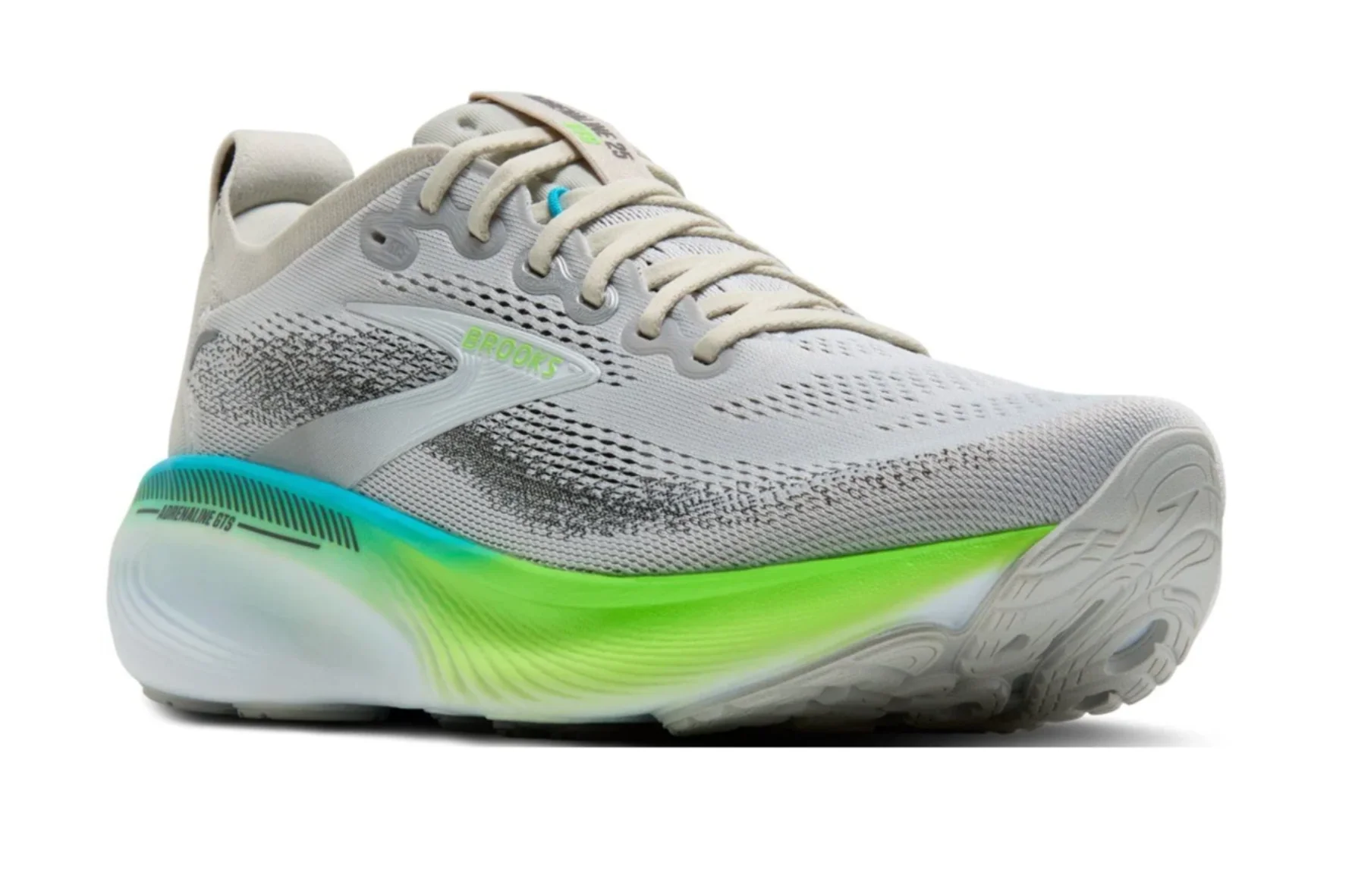 BROOKS ADRENALINE GTS 25 OYSTER GREEN GECKO BLUE MEN'S - Image 6