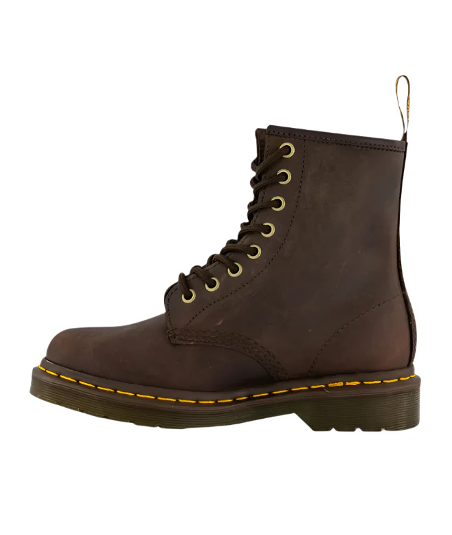 Dr Martens 1460 8 Eye Lace-Up Boot Dark Brown Crazy Horse - Image 3