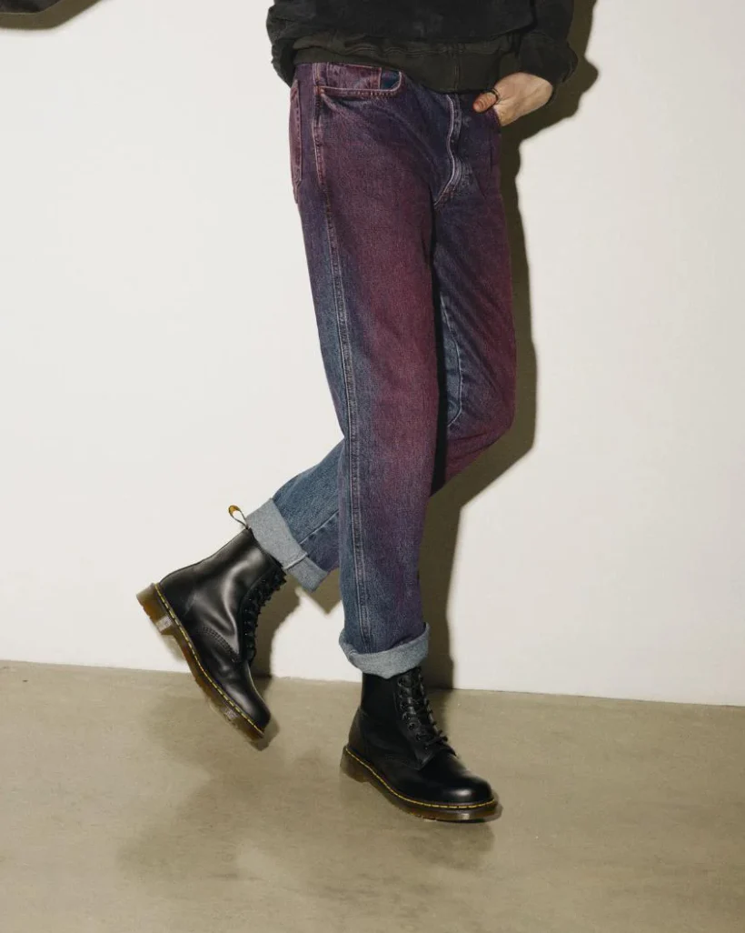 Dr Martens 1460 Smooth Leather Lace-Up Boot Black - Image 5