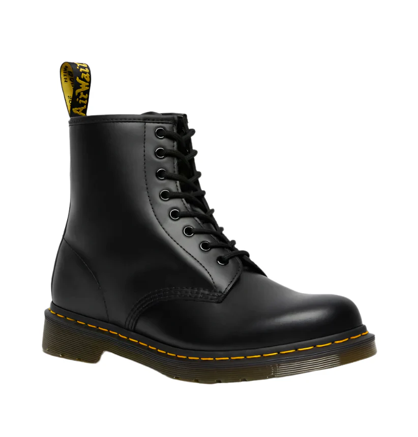 Dr Martens 1460 Smooth Leather Lace-Up Boot Black - Image 6