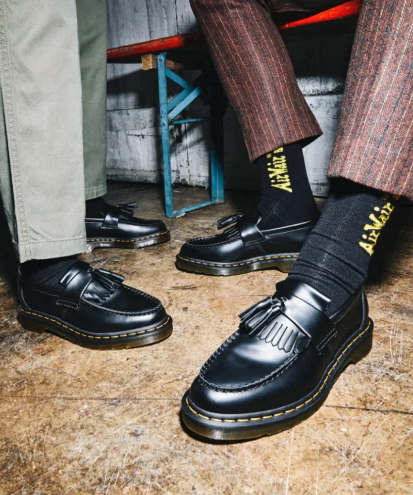 Dr Martens Adrian Smooth Leather Tassel Loafer Black - Image 5