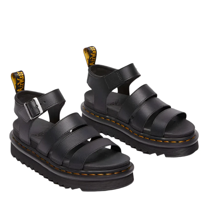 Dr Martens Blaire 3 Strap Sandal Black Athena - Image 3