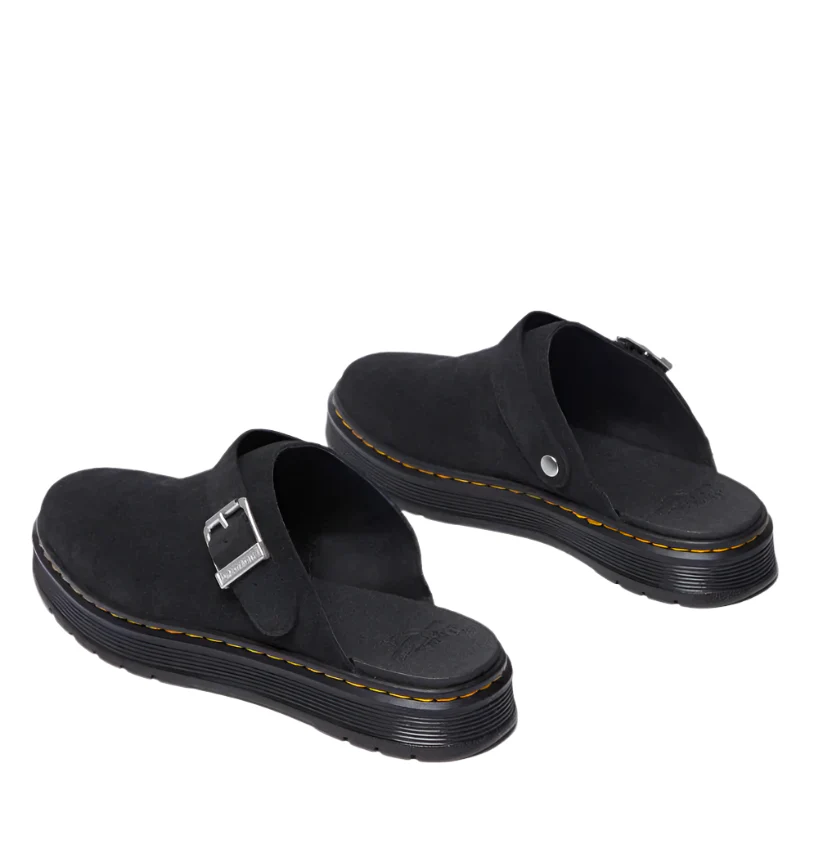Dr Martens Brookline Mule Black Bronx Suede - Image 3