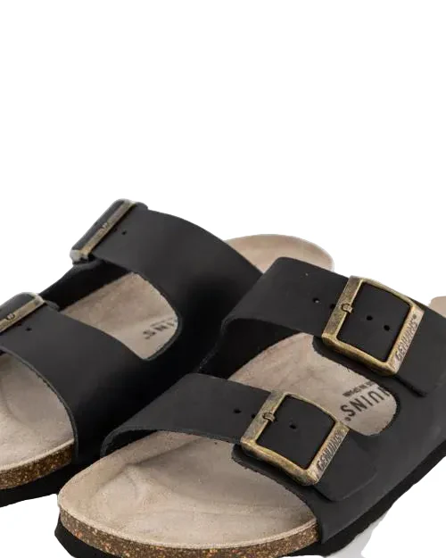 GENUINS HAWAII OILED LEATHER SANDAL BLACK - Image 3