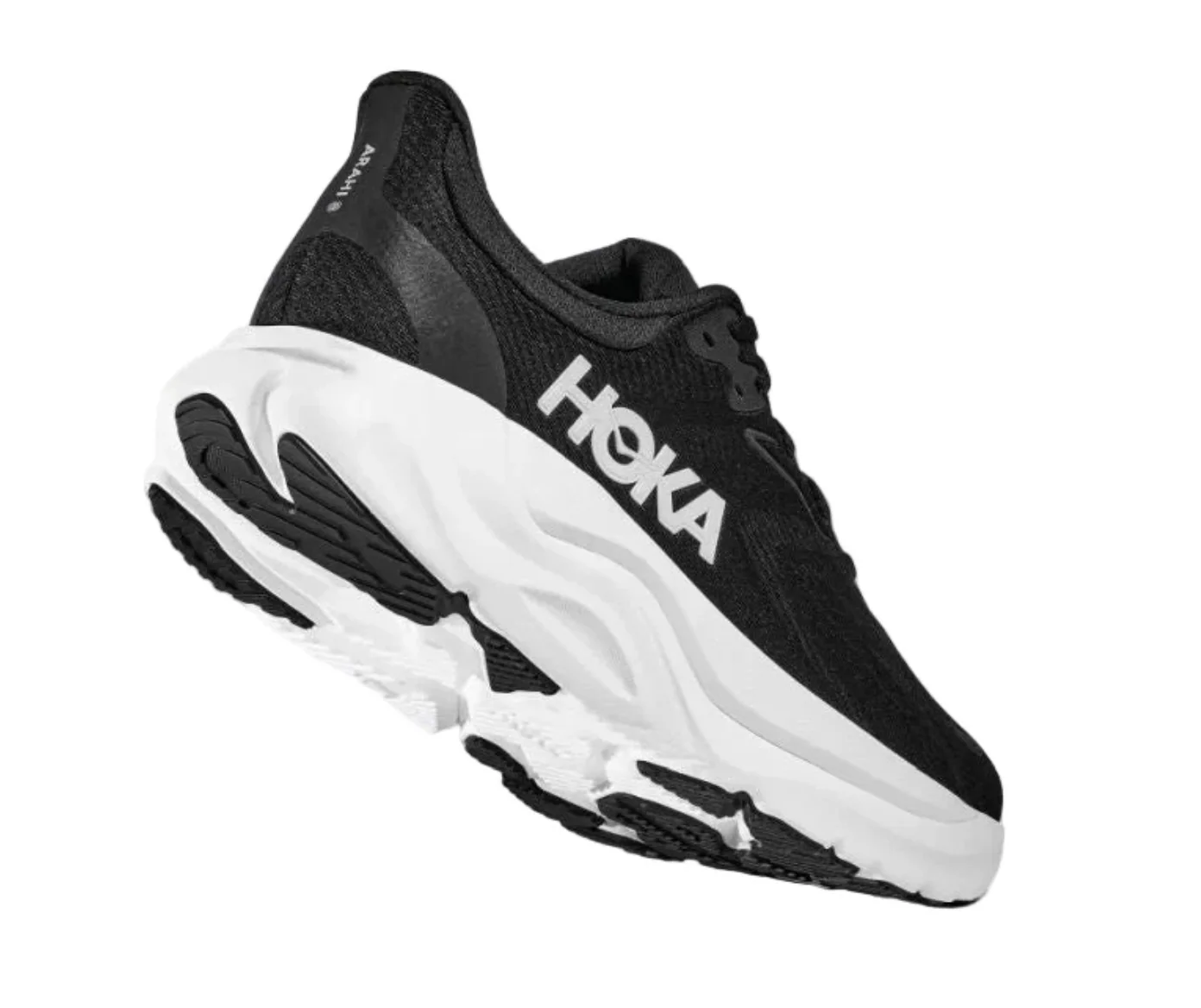 HOKA ARAHI 8 BLACK WHITE WOMEN'S - Image 6
