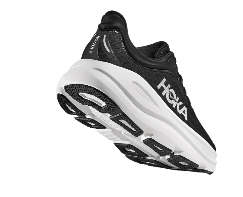 Hoka Bondi 9 Black White Men's - Image 4