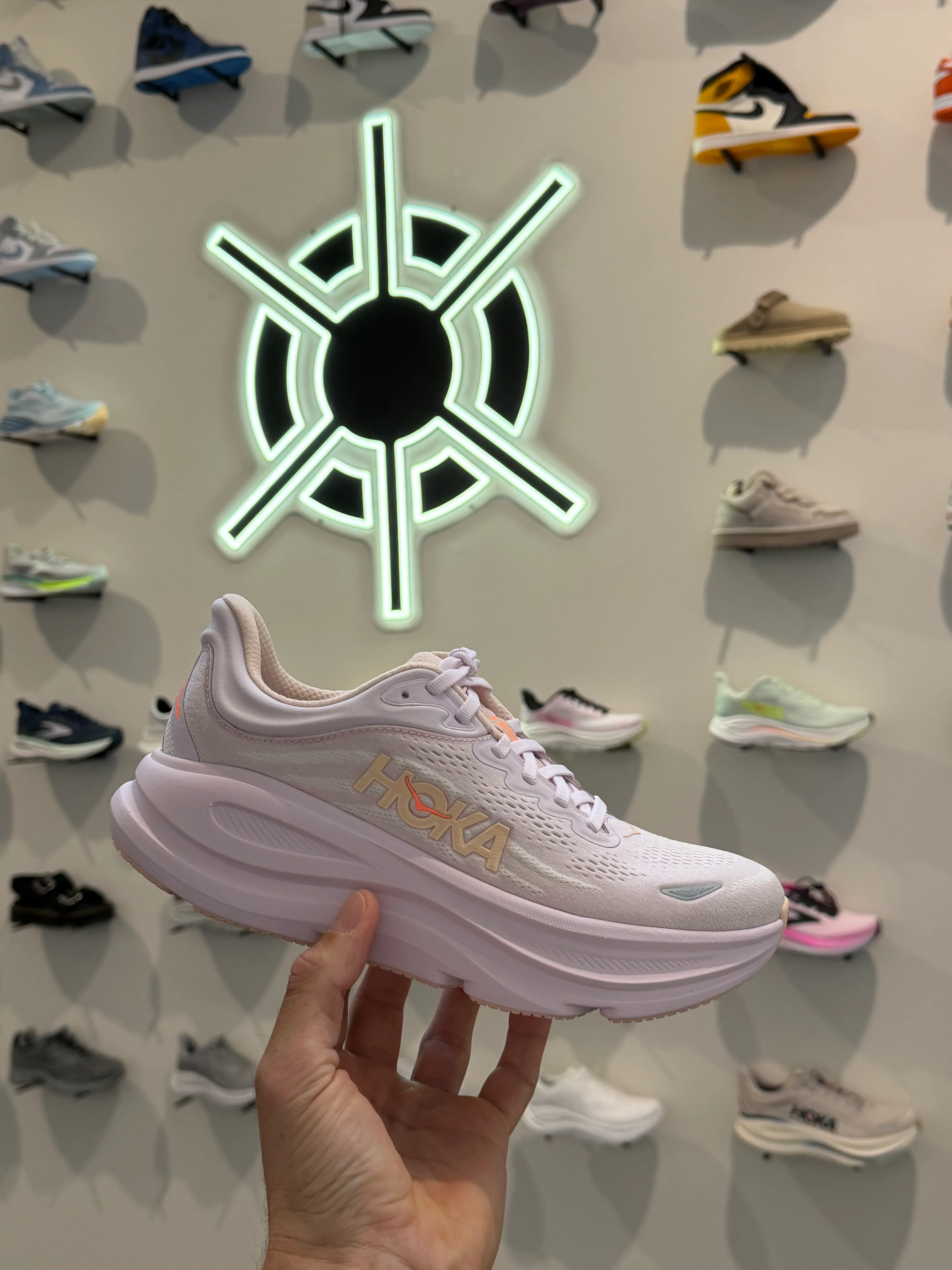 Hoka Bondi 9 Lilac Cream Tangerine Glow Women’s - Image 10