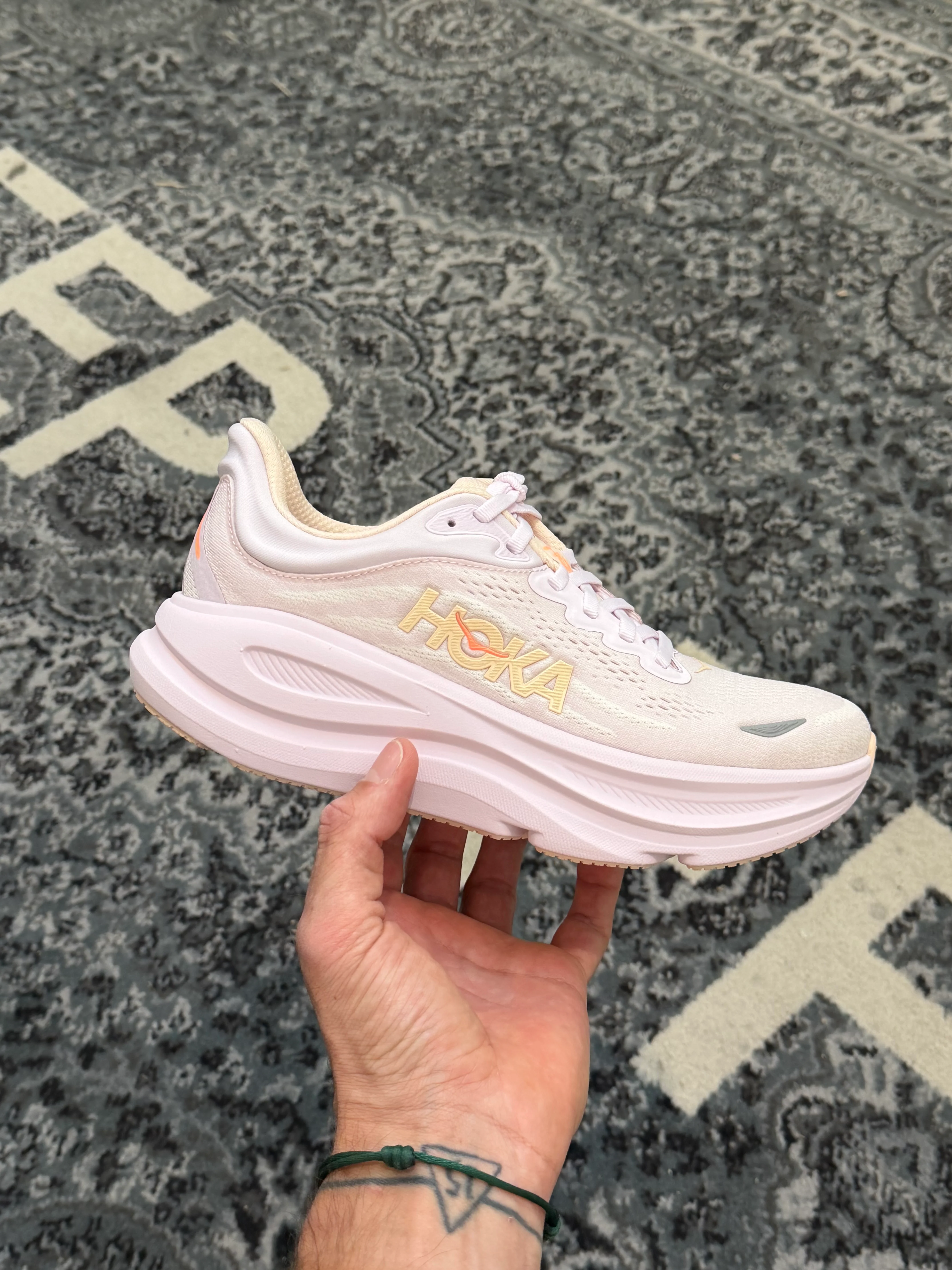 Hoka Bondi 9 Lilac Cream Tangerine Glow Women’s - Image 2