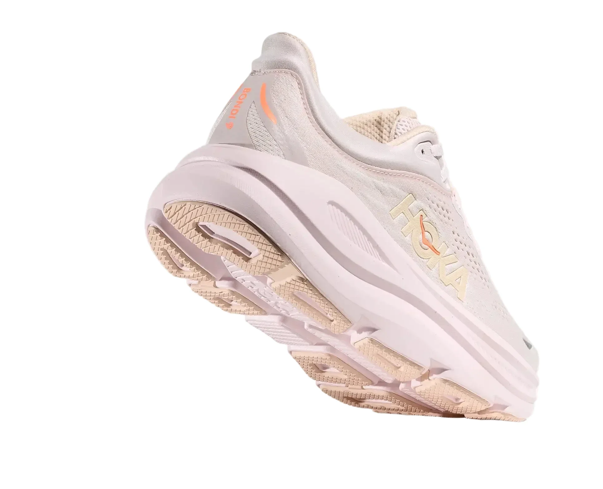 Hoka Bondi 9 Lilac Cream Tangerine Glow Women’s - Image 5