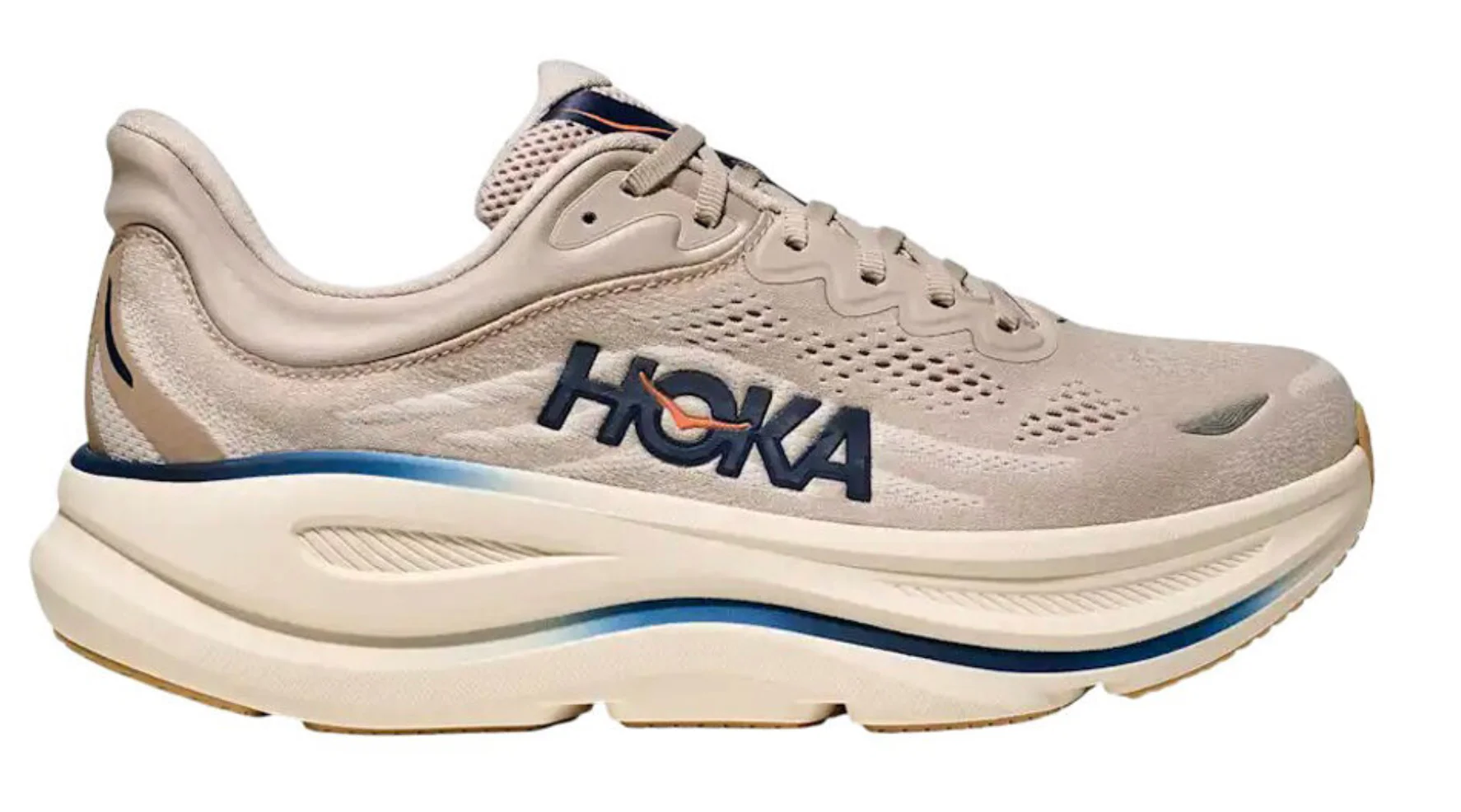 HOKA BONDI 9 STUCCO GROUT WIDE MEN'S