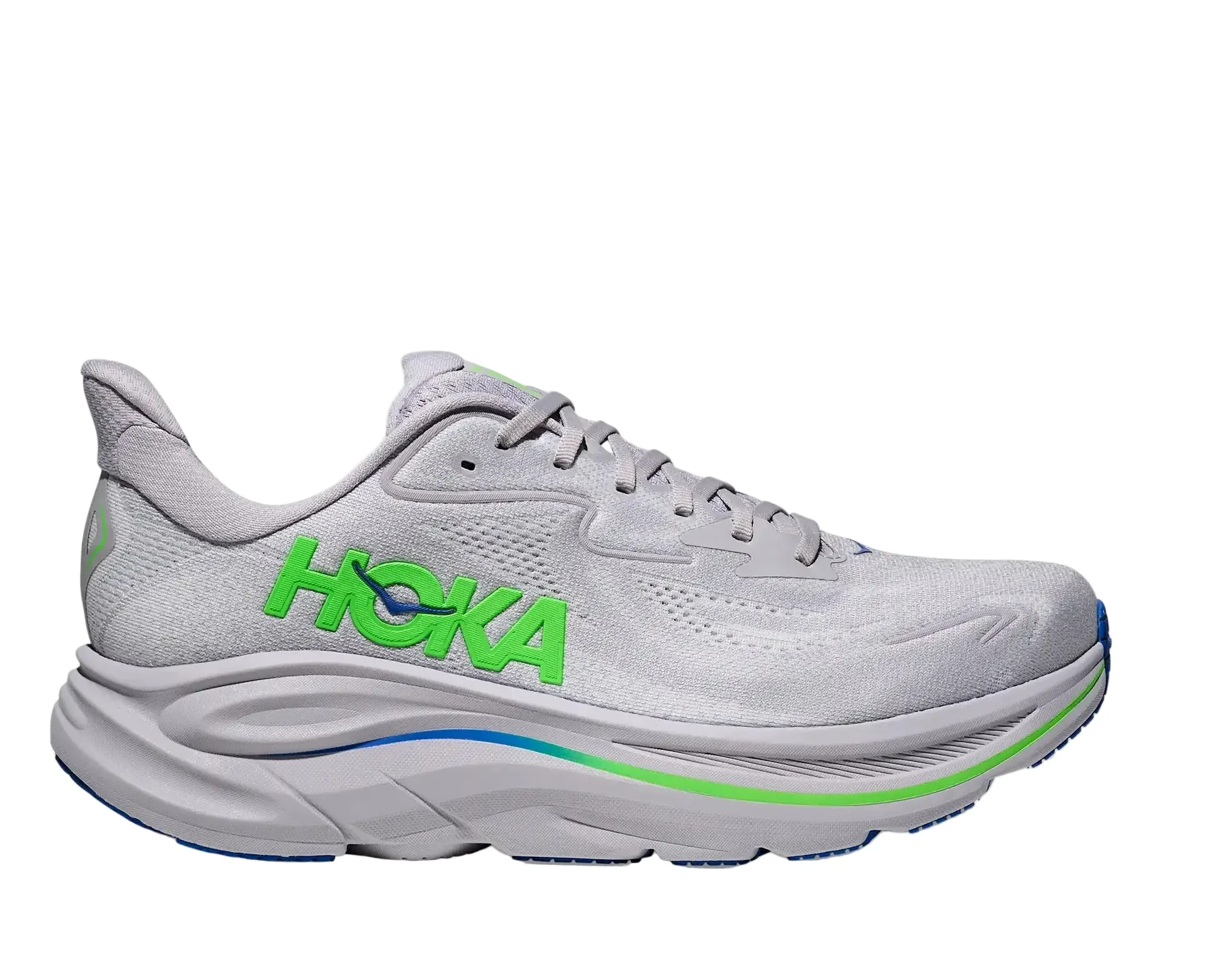 Hoka Clifton 10 Ash Grey Neon Green Men’s