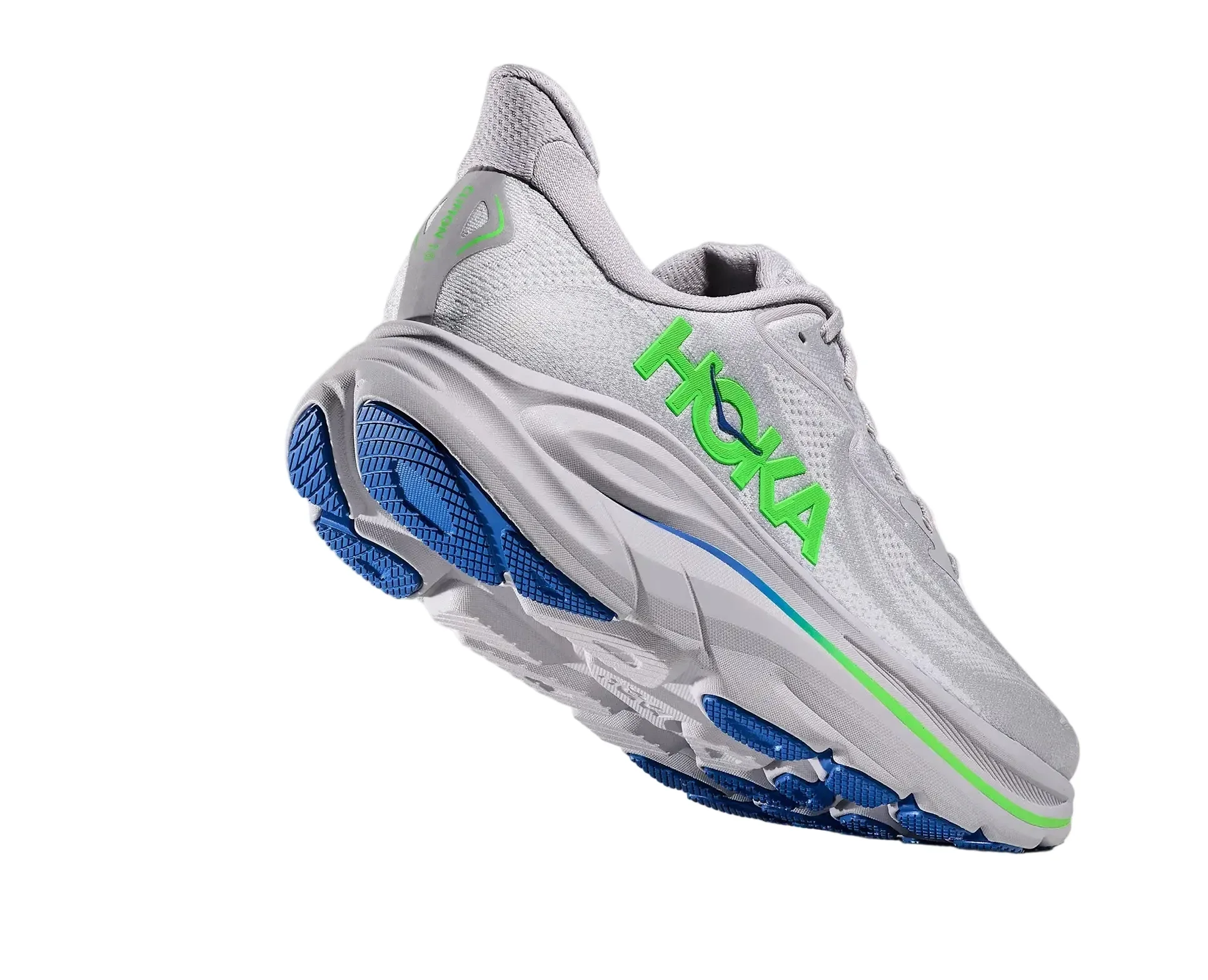 Hoka Clifton 10 Ash Grey Neon Green Men’s - Image 5