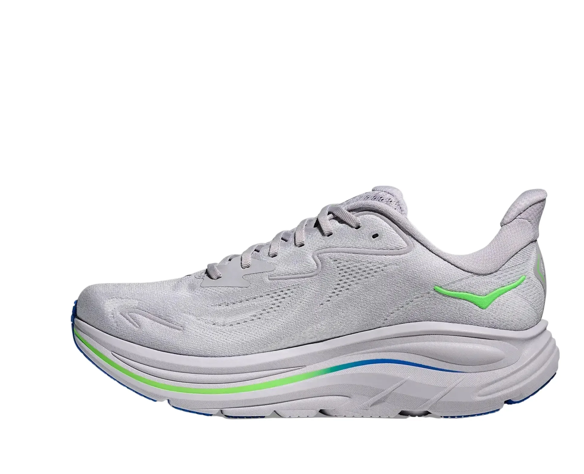 Hoka Clifton 10 Ash Grey Neon Green Men’s - Image 9