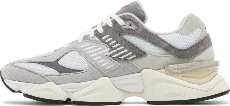 New Balance 9060 Rain Cloud Grey White - Image 5