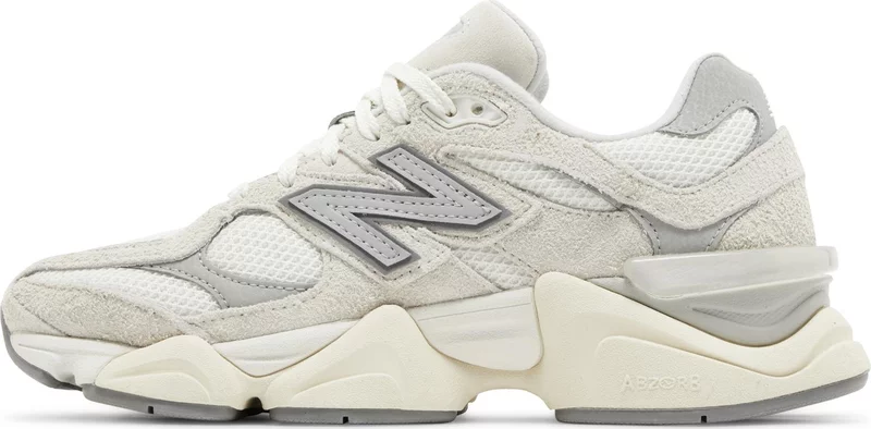 New Balance 9060 Sea Salt White Suede Pack - Image 4