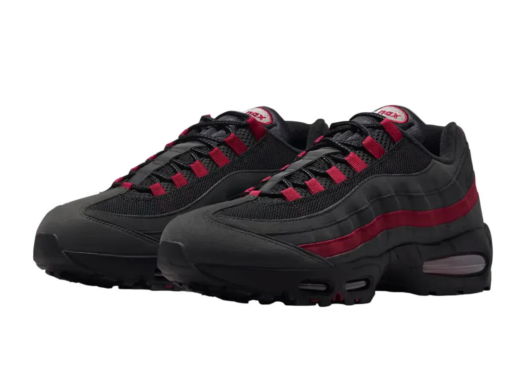 Nike Air Max 95 OG Big Bubble Black Crimson Grey - Image 6
