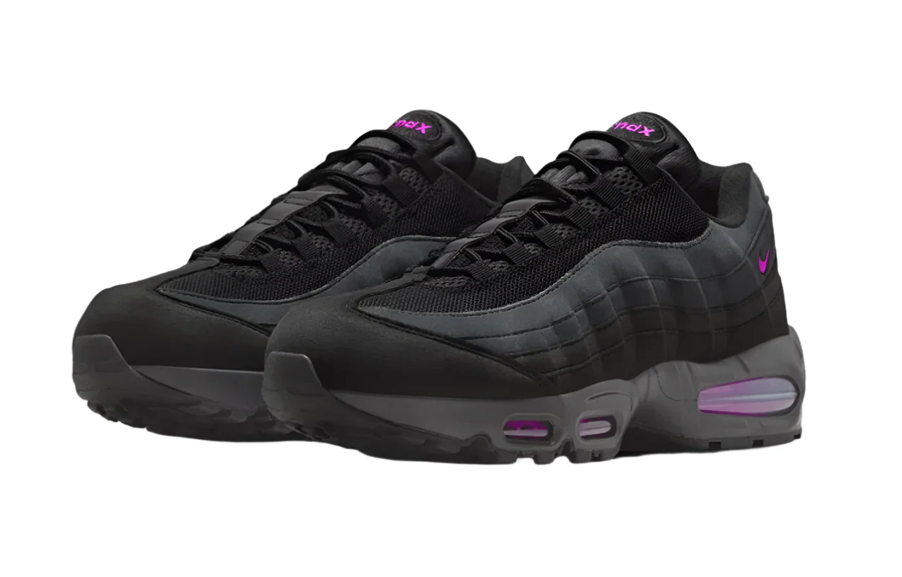 Nike Air Max 95 OG Big Bubble Black Vivid Purple - Image 3