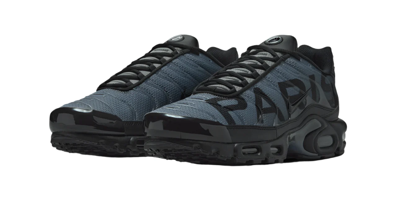 Nike Air Max Plus Tuned 1 Premium Paris Saint-Germain Black Particle Grey - Image 3