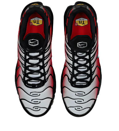 Nike Air Max Plus Tuned 1 Pure Platinum University Red Black White - Image 6