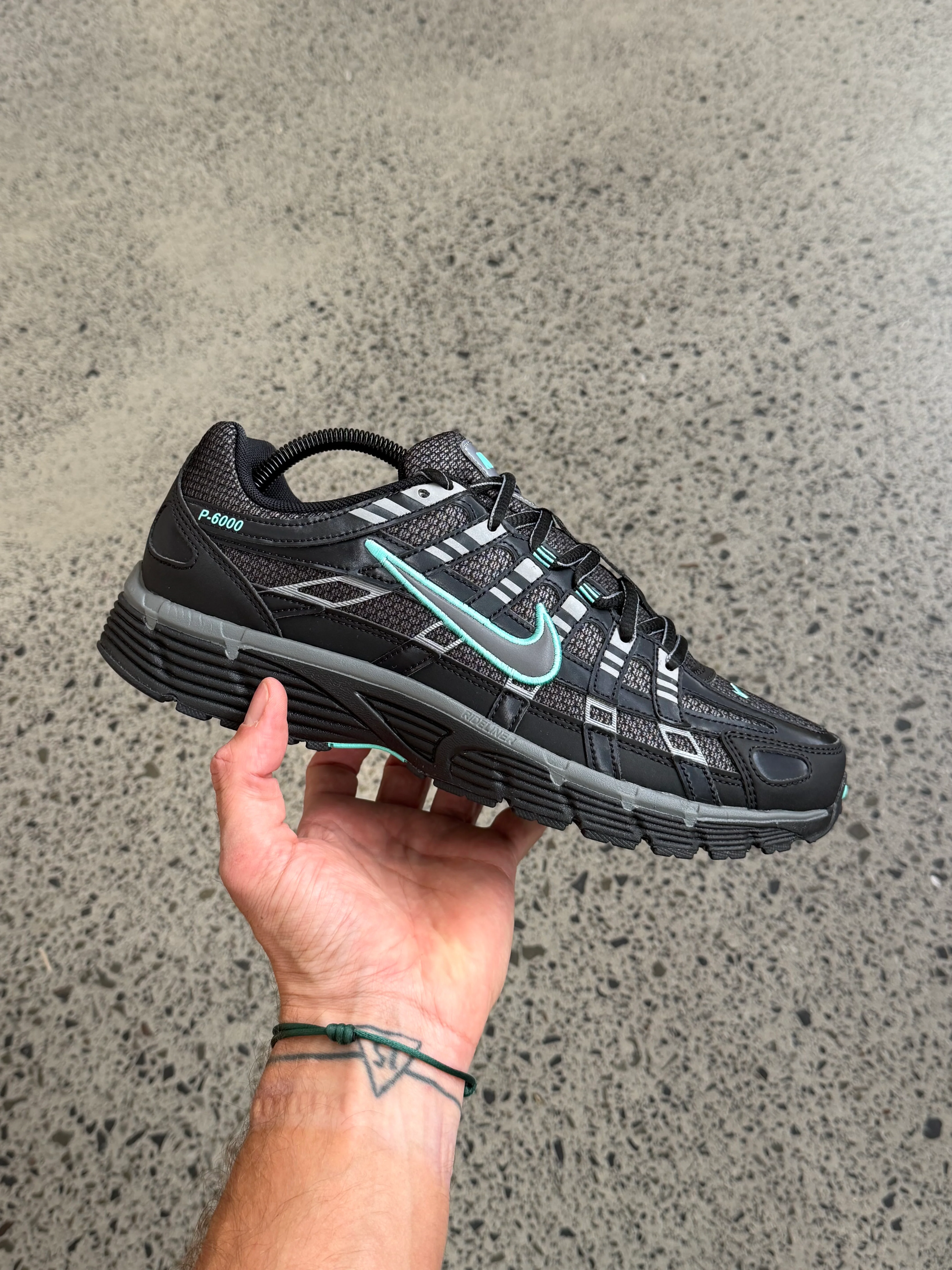 Nike P-6000 Black Hyper Turquoise Cool Grey - Image 2