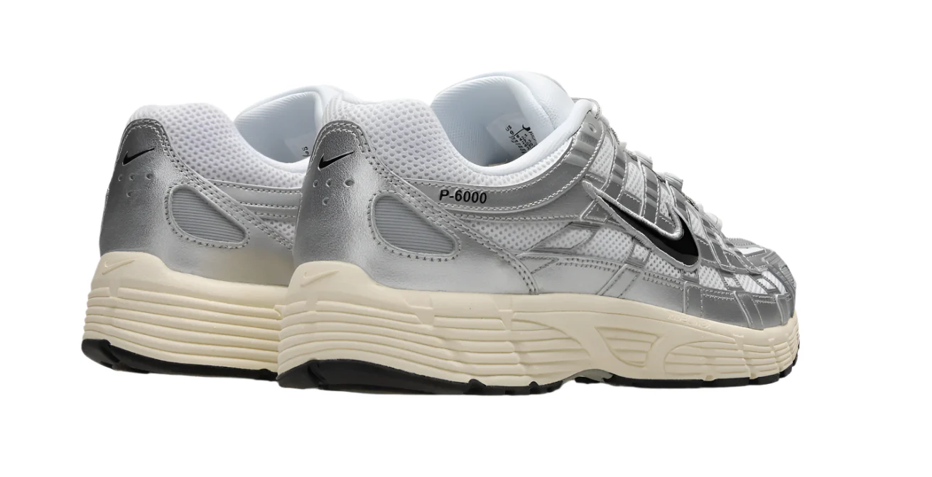 Nike P-6000 Metallic Flat Silver - Image 3