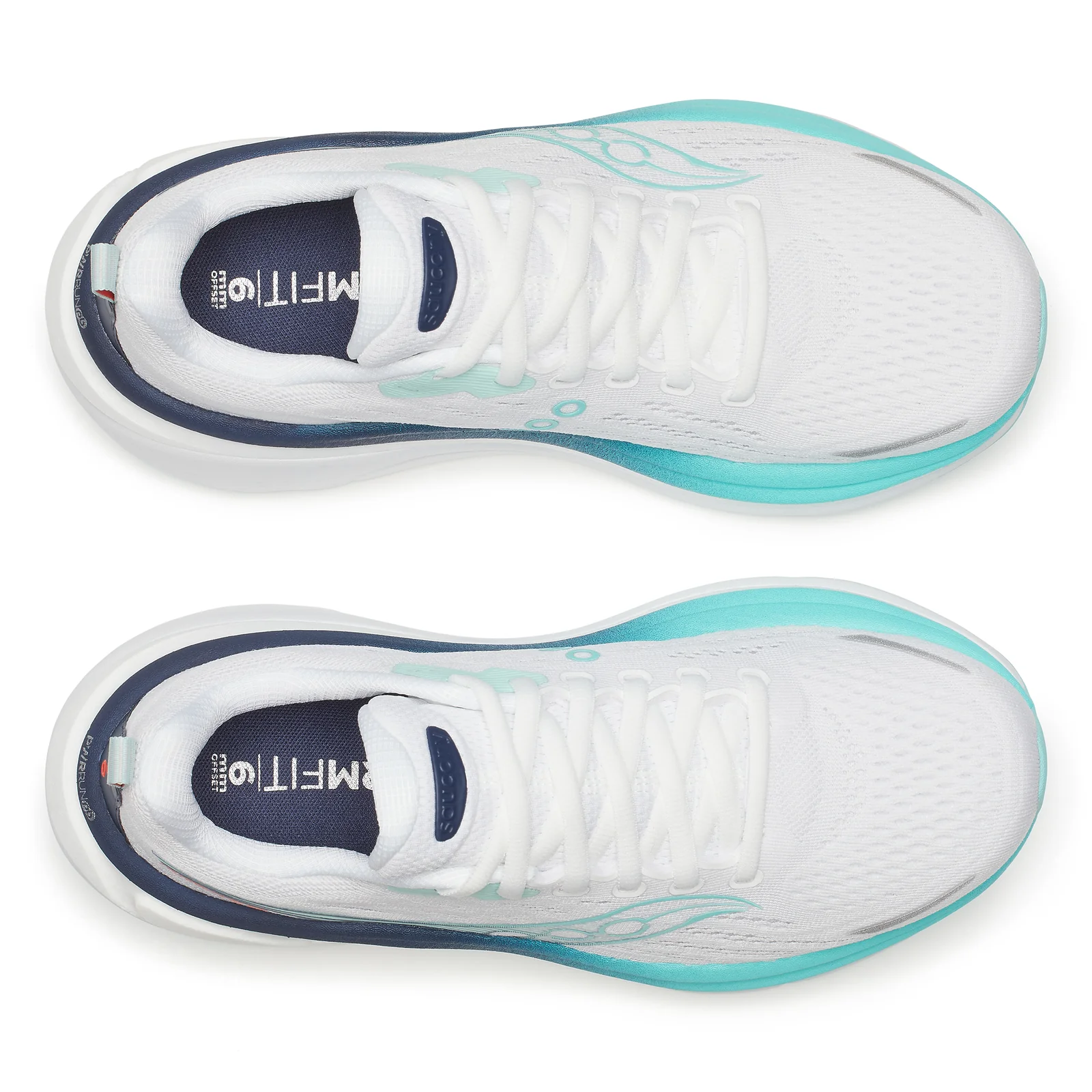 Saucony Hurricane 25 White Navy Women’s - Image 3