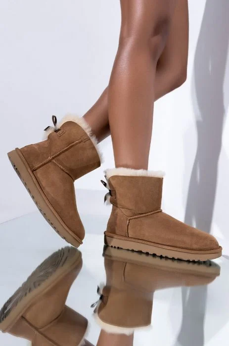 UGG Mini Bailey Bow II Boot Chestnut Women's - Image 7